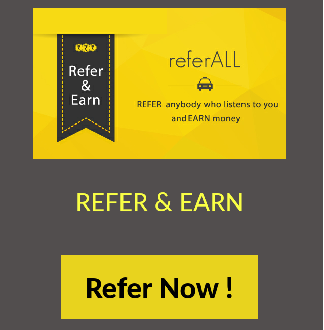 taxiforsure refer and earn Rs  free