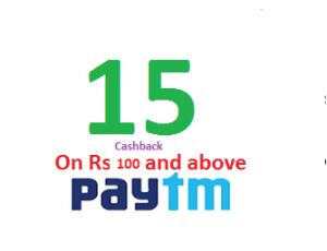 Paytm Rs  cashback on Rs