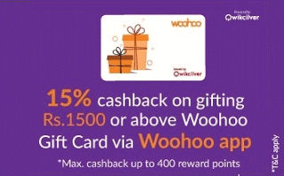 woohoo cashback offer