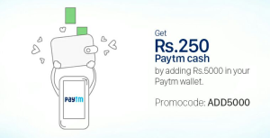 Paytm get Rs  cashback on adding Rs  to wallet