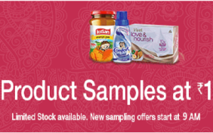 product samples at just Re