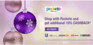 pockets get  cashback on shop