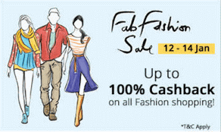 Paytm fab fashion sale offer loot banner