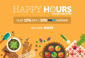 Peppertap Happy Hours Buy Groceries at flat  off