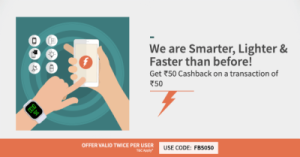 Freecharge Get Rs  cb on Rs  Account Specific