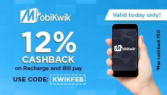 Mobikwik KWIKFEB loot offer