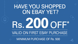 ebay rs off on orders of rs new users