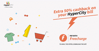 freecharge extra cb on hypercity bill payment