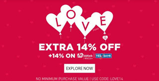 jabong loot valentines offer  off