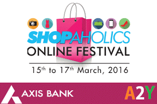 Axis bank Shopaholics online festival