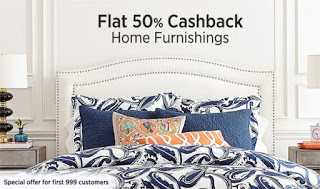 Paytm Buy Home Furnishing Products at upto  off Extra  Cashback