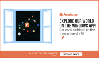 freecharge  cashback on recharges WIN