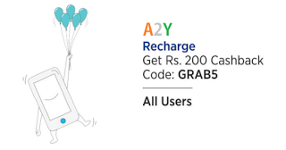 paytm GRAB  cashback on recharges