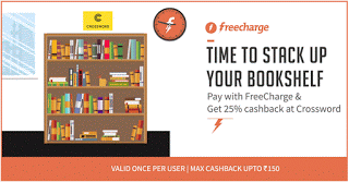 Crossword  cashback via freecharge