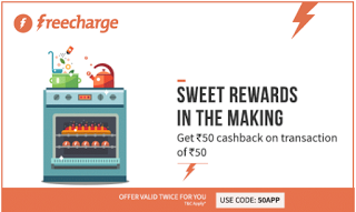 Freecharge  cashback offer specific users