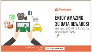 freecharge  mb free data offer FREEDATA