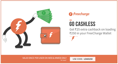 freecharge add rs get rs cashback LOAD