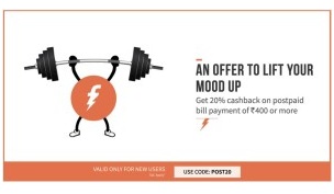 freecharge post offer new users