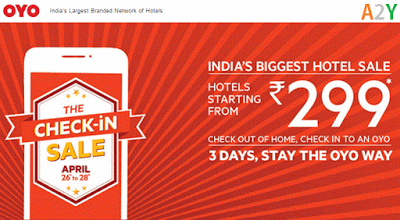 oyorooms the checkin sale  th april