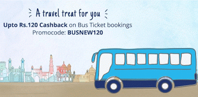 paytm  cashback on bus BUSNEW loot offer