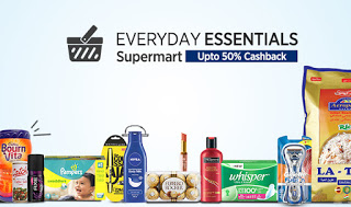 paytm everday essentials supermarket upto  cashback loot