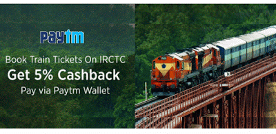 paytm irctc paytm  cashback on recharges