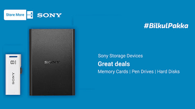 sony storages offers bilkul pakka at flipkart