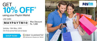 Ebay Get flat  off on paying via Paytm wallet All loot offer