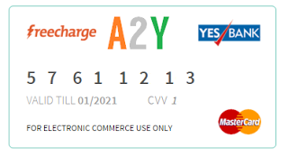 Freecharge mastercard yesbank