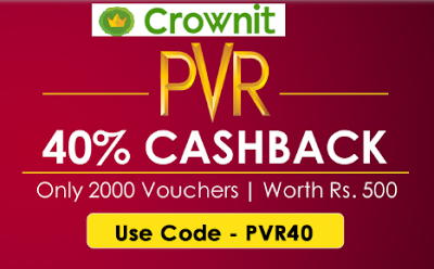 crownit pvr gift vouchers loot offer  cashback