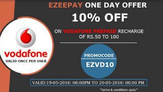 ezeepay vodafone  off loot offer recharge