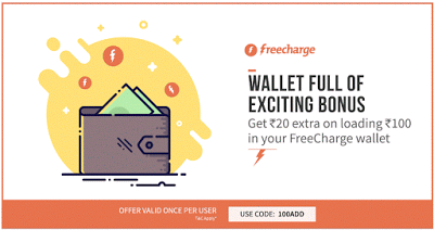 freecharge add offer rs cashback on adding rs