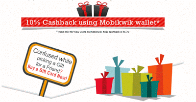 giftscombo mobikwik  cashback offer