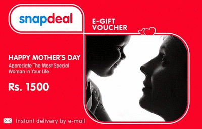 snapdeal mothers day gift card rs off