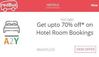 Redbus hotels bookings loot offer