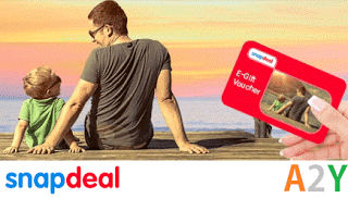 snapdeal fathers day gift card rs off
