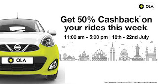 OLA  cashback lean Hour Blog offer