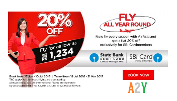 air asia sbi bank loot offer