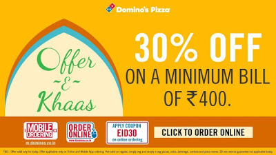 dominos pizza eid offer  off