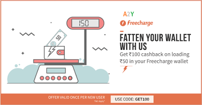 freecharge get rs cashback on adding rs get