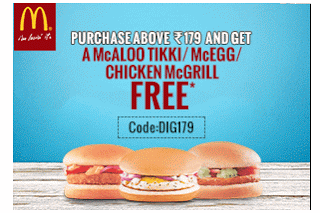 mcdonalds free mcgrill aloo tikki offer DIG