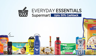 paytm everday essentials supermarket upto  cashback loot