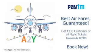 paytm flight tickets  cashback