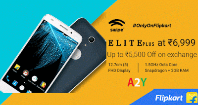 flipkart excluisve swipe elite plus at  only