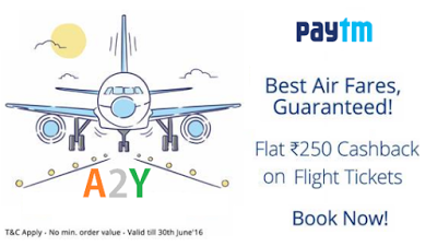 paytm flatrs cashback on flight tickets