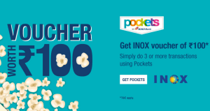 pockets wallet get inox voucher worth Rs  free