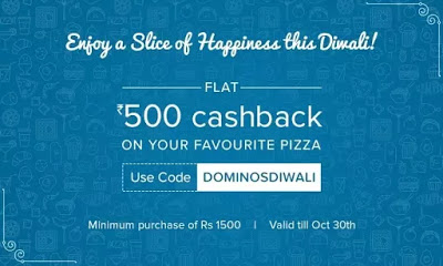 dominos pizza flat  cashback