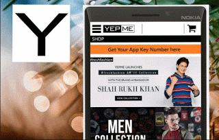 yepme mobile app shopping fashion stuff online refer and earn