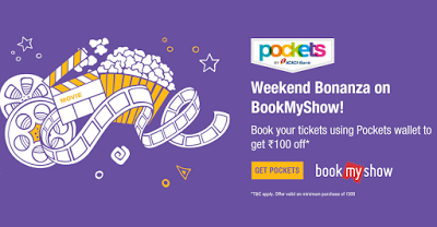 bookmyshow pockets movies  off loot