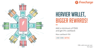 freecharge get  cashback